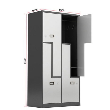 L Shapre 4 door locker