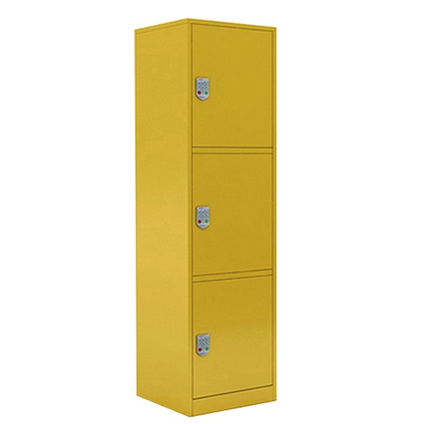 3 door locker with digital number lock