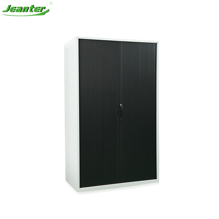 Black Color Shutter Tambour Door Cabinet
