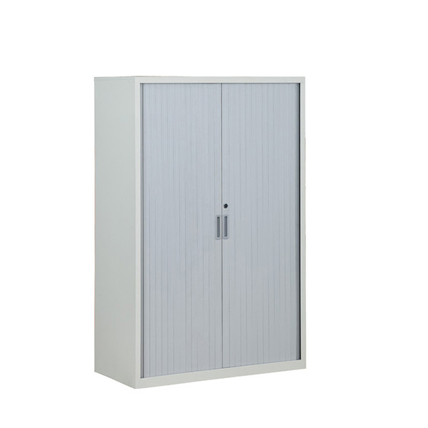 Gray Color Shutter Tambour Door Cabinet