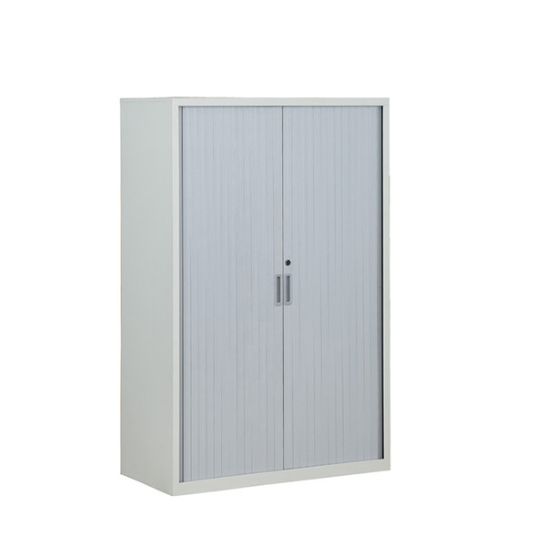 Gray Color Shutter Tambour Door Cabinet